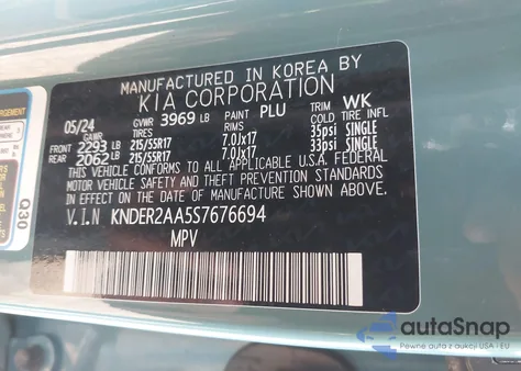 2025 Kia Seltos Ex из США, поврежденный, VIN KNDER2AA5S7676694